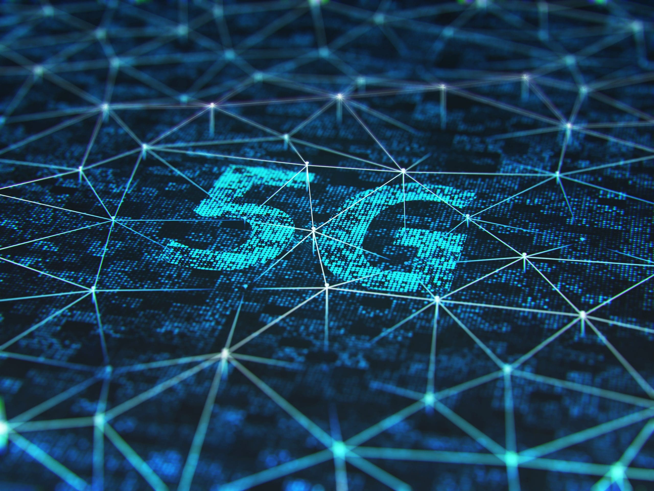 The 5g symbol is shown on a blue background.